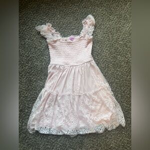 Francesca's Pink Lace Dress